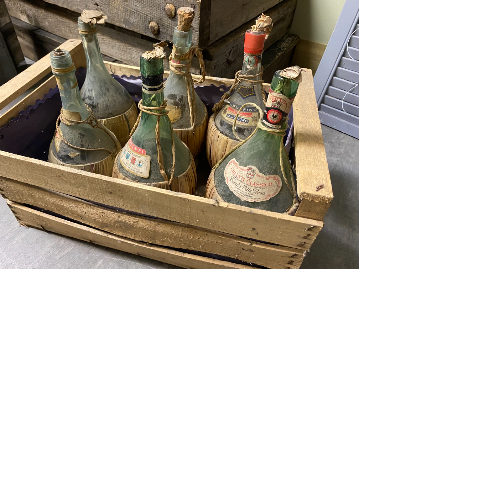 1950’s Wine Carte and Bottles VIN618S