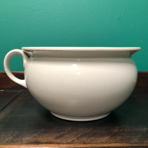 Burleigh Plain white chamber pot VIN644L
