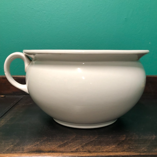 Burleigh Plain white chamber pot VIN642N