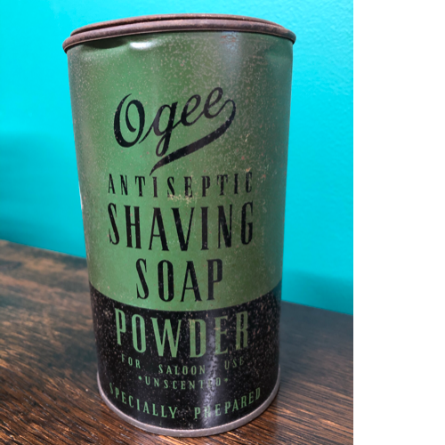 Vintage 1930s Ogee Antiseptic Shaving  Soap Tin VIN252G