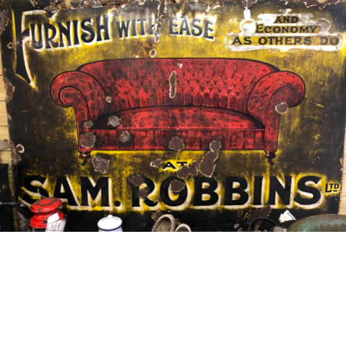 Sam Robbins Ltd. enamel  sign VIN671A