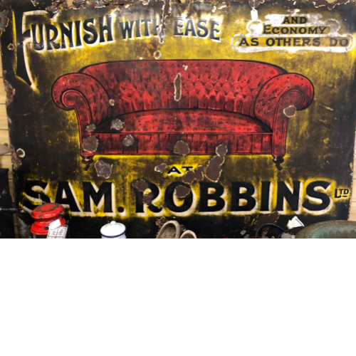 Sam Robbins Ltd. enamel sign VIN671A