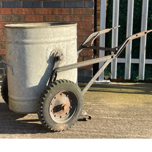 Vintage galvanised water bowser VIN649G
