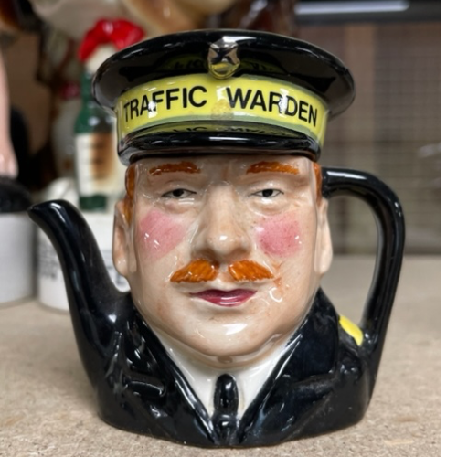 Vintage miniature Traffic Warden teapot VIN749N