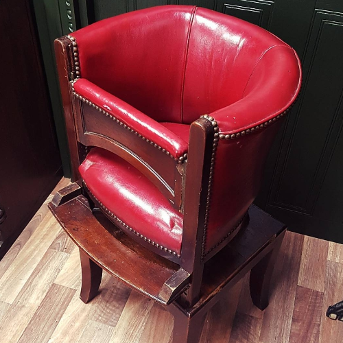 Antique Edwardian Child's Barber Chair VIN140L