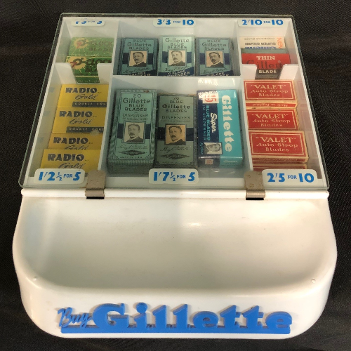 1950's Gillette Razor Blade Display Case VIN842R